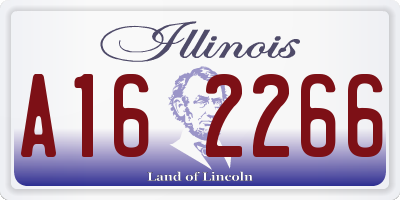 IL license plate A162266