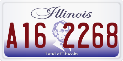 IL license plate A162268