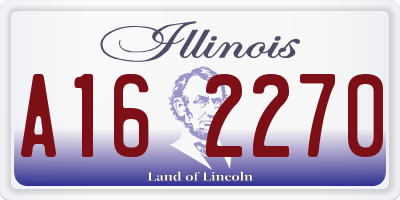 IL license plate A162270