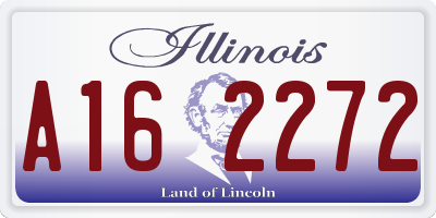 IL license plate A162272