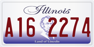 IL license plate A162274