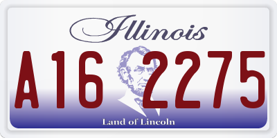 IL license plate A162275