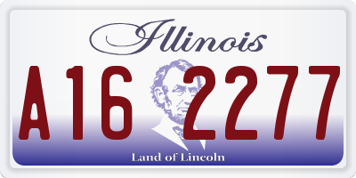 IL license plate A162277