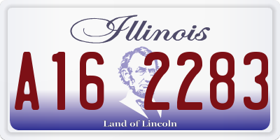 IL license plate A162283