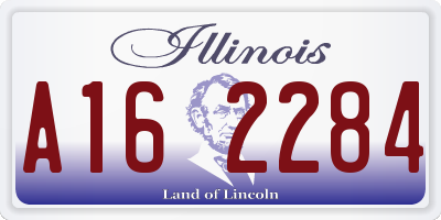 IL license plate A162284