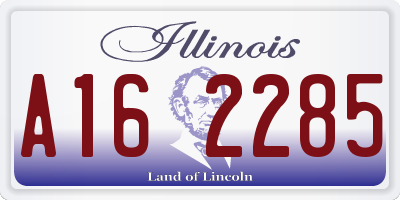 IL license plate A162285
