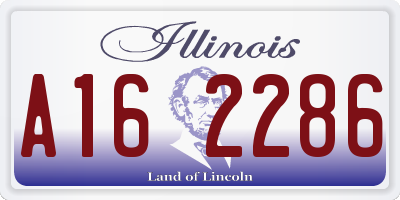 IL license plate A162286