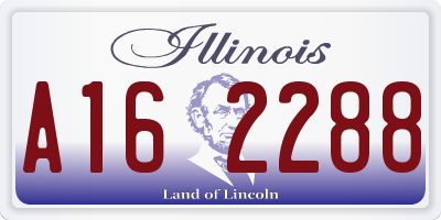 IL license plate A162288