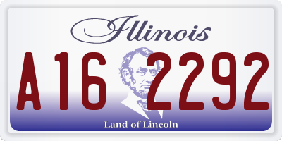 IL license plate A162292