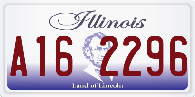 IL license plate A162296