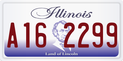 IL license plate A162299