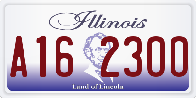 IL license plate A162300