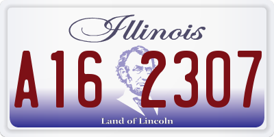 IL license plate A162307