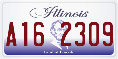 IL license plate A162309
