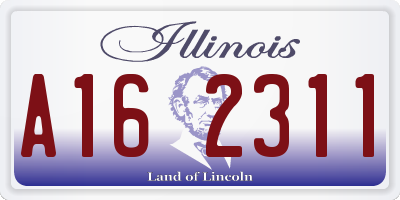 IL license plate A162311