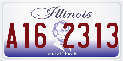 IL license plate A162313