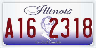 IL license plate A162318