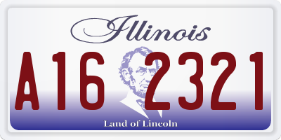 IL license plate A162321