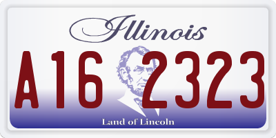 IL license plate A162323