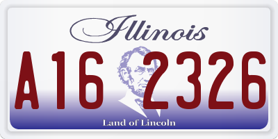IL license plate A162326