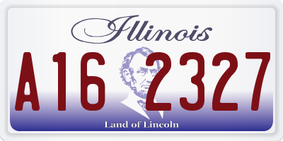 IL license plate A162327