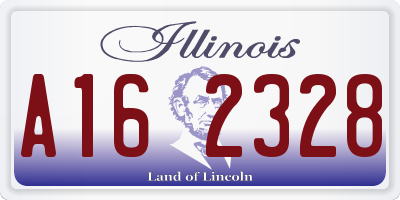 IL license plate A162328