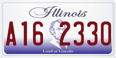 IL license plate A162330