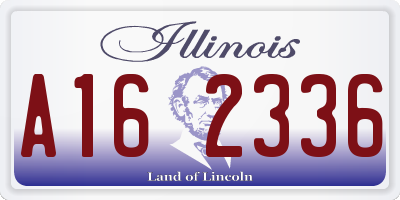IL license plate A162336