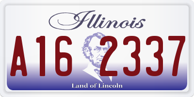 IL license plate A162337