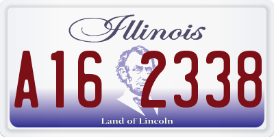 IL license plate A162338