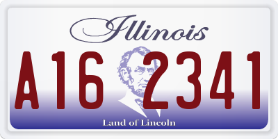 IL license plate A162341