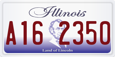 IL license plate A162350