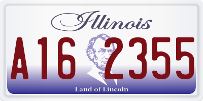 IL license plate A162355