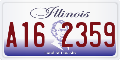 IL license plate A162359