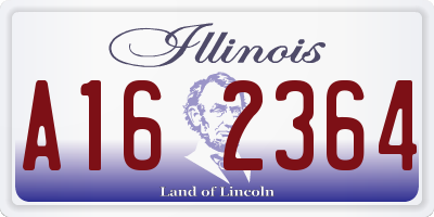 IL license plate A162364