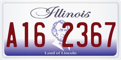 IL license plate A162367
