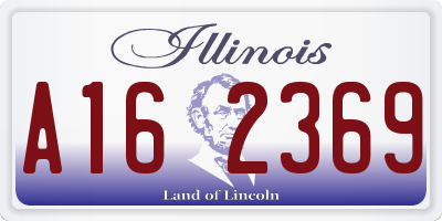 IL license plate A162369