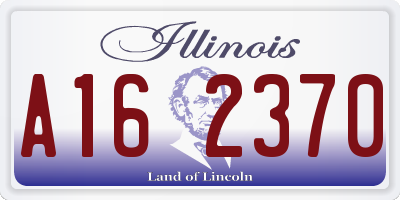 IL license plate A162370