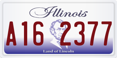 IL license plate A162377