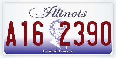 IL license plate A162390