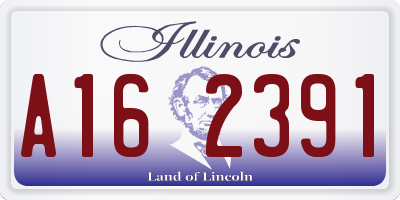 IL license plate A162391