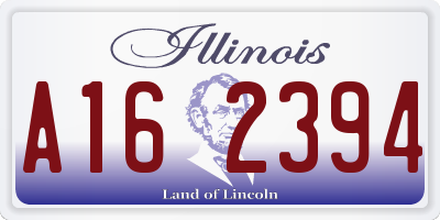 IL license plate A162394