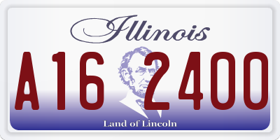 IL license plate A162400