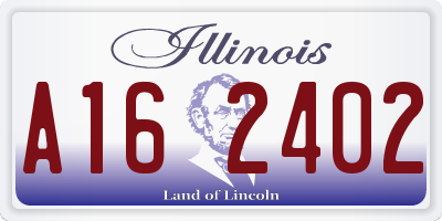 IL license plate A162402