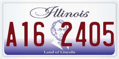 IL license plate A162405