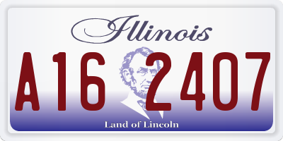 IL license plate A162407