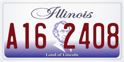 IL license plate A162408