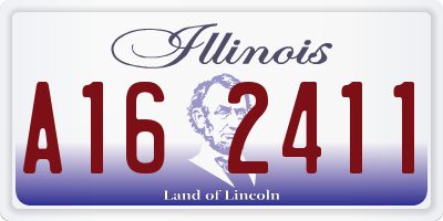 IL license plate A162411