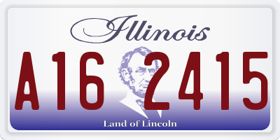 IL license plate A162415