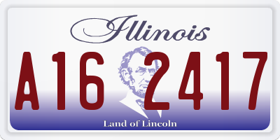IL license plate A162417